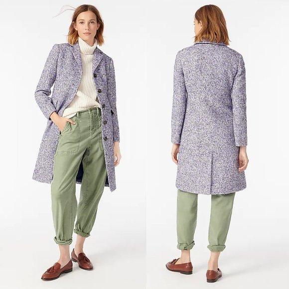 J. Crew Lady coat in Italian tweed 00 0 2 4 6 - Picture 2 of 9